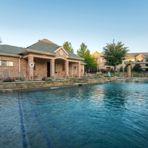 Daytime view of second pool at Villas