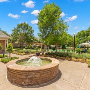 fountain in courtyard