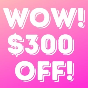 wow $300 off special