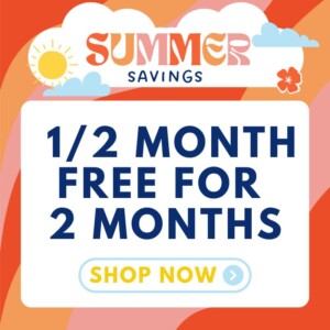 1/2 month free for 2 months